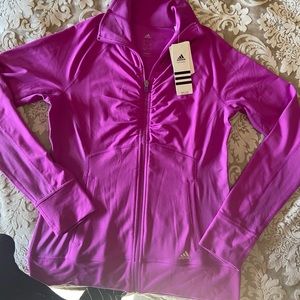 Women’s Adidas Pink Full Zip Up - Small (NWT)
